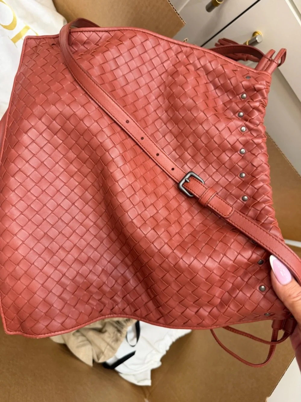 Bottega Veneta Intrecciato in Corallo priced to sell! Pristine condition! - Picture 5 of 16